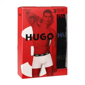 3PACK pánske boxerky HUGO čierne (50532613 972) L, trenky