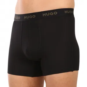 3PACK pánske boxerky HUGO čierne (50532613 972) L, trenky