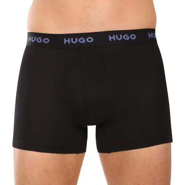 3PACK pánske boxerky HUGO čierne (50532613 972) L, trenky