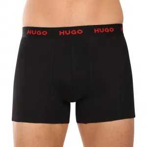 3PACK pánske boxerky HUGO čierne (50532613 972) L, trenky