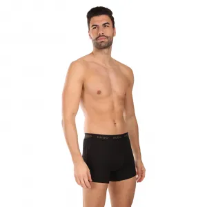 3PACK pánske boxerky HUGO čierne (50532613 972) L, trenky