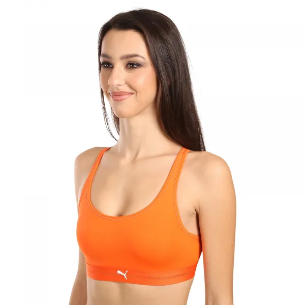 Dámska športová podprsenka Puma oranžová (701228124 002) M