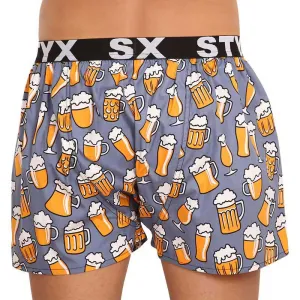 Pánske trenírky Styx art športová guma pivo (B1357) S