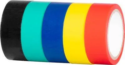 Páska Strend Pro, 19 mm, L-5 m, PVC, max. 80°C, 600V, izolačná, rôzne farby, lepiaca, bal. 5 ks