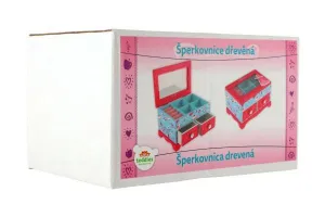 Teddies Drevená šperkovnica Princess 2 zásuvky