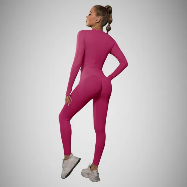 Legínovo Push-up fitness set ružový Veľkosť: L