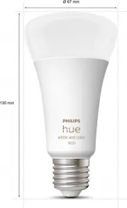 PHILIPS Hue White and Color Ambiance 15W 1600 E27