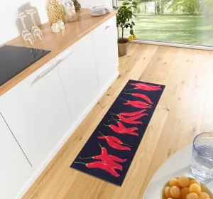 Koberec / Behúň Cook & Clean Chili Dance čierny / červený