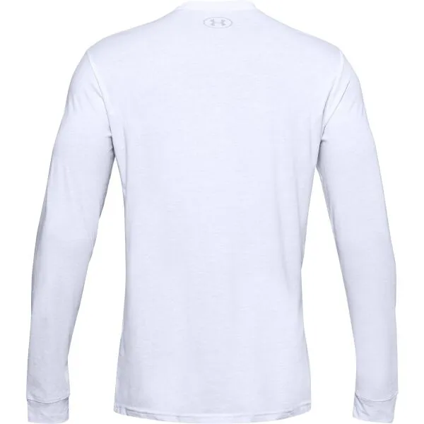 Tričko s dlhými rukávmi Under Armour Sportstyle Left Chest LS - white/black