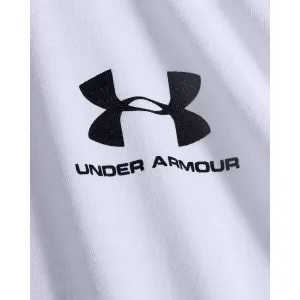 Under Armour SPORTSTYLE LEFT CHEST LS Pánske tričko, biela, veľkosť