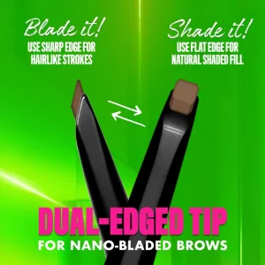 NYX Professional Makeup Blade & Shade ceruzka na obočie s kefkou odtieň 11 Grey g