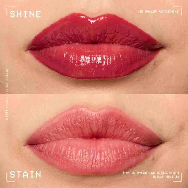 NYX Professional Makeup Lip IV dlhotrvajúci lesk na pery s hydratačným účinkom odtieň 09 - BLUSH RUSH 5 ml