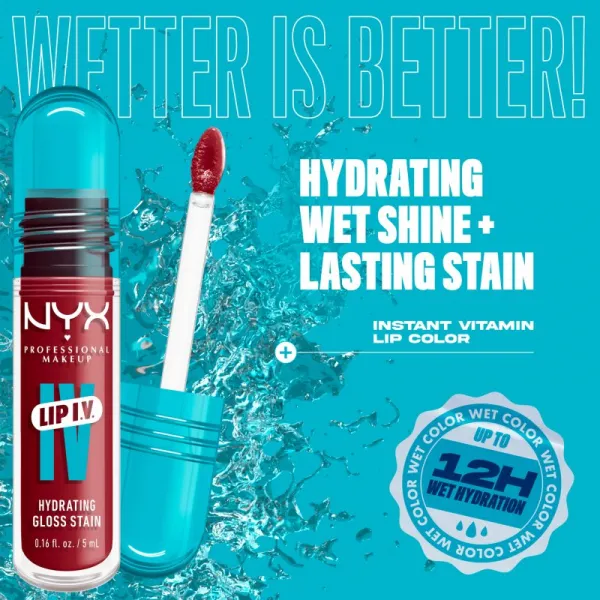 NYX Professional Makeup Lip IV dlhotrvajúci lesk na pery s hydratačným účinkom odtieň 09 - BLUSH RUSH 5 ml