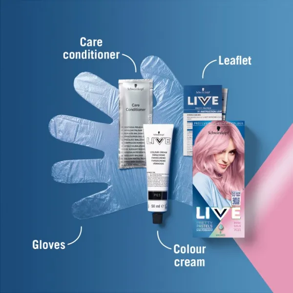 Schwarzkopf Live Pretty Pastels P123 pastelová ružová