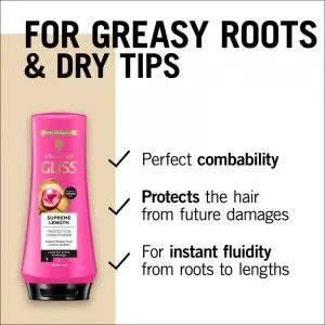 Schwarzkopf Gliss Supreme Length ochranný kondicionér pre dlhé vlasy 200 ml