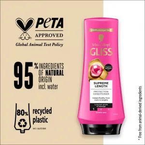 Schwarzkopf Gliss Supreme Length ochranný kondicionér pre dlhé vlasy 200 ml