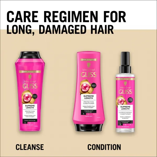Schwarzkopf Gliss Supreme Length ochranný kondicionér pre dlhé vlasy 200 ml