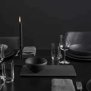 Servírovací tanier, hranatý, kolekcia Manufacture Rock - Villeroy & Boch