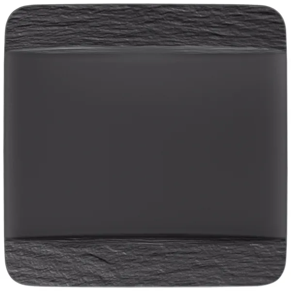 Štvorcový plytký tanier, kolekcia Manufacture Rock - Villeroy & Boch
