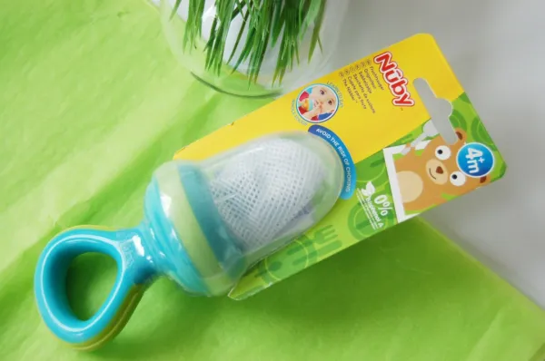 NUBY Sieťka na kŕmenie 6 m+ modrá