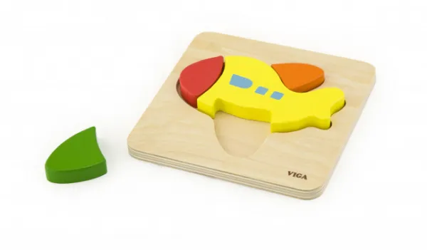 Drevené puzzle pre najmenších Viga Lietadlo