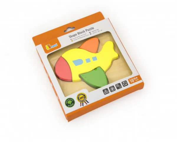 Drevené puzzle pre najmenších Viga Lietadlo