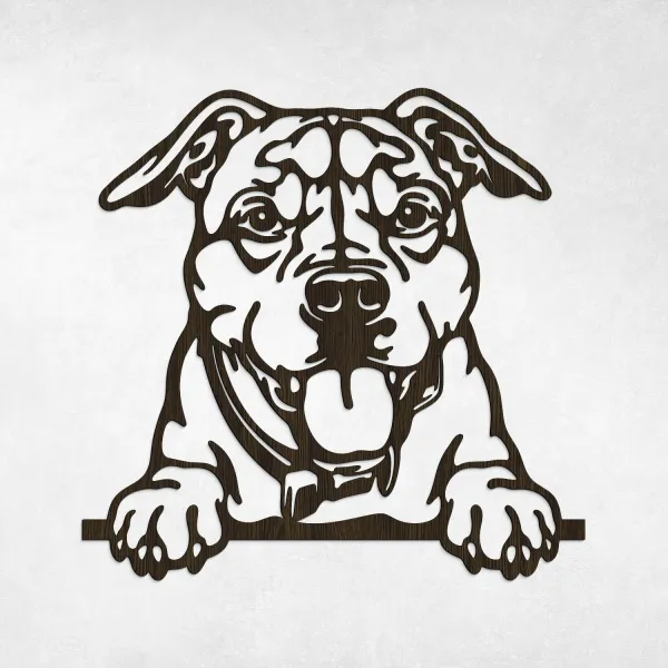 Nástenný obraz psíka - Amstaff