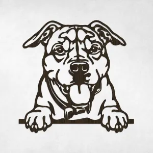 Nástenný obraz psíka - Amstaff