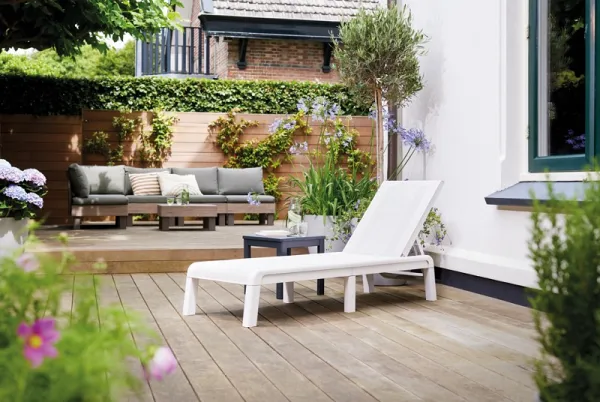 KETER Záhradné lehátko BALEARY | biela