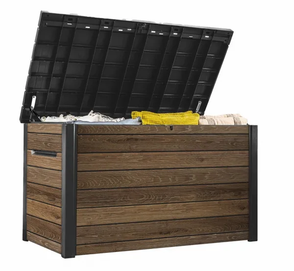 KETER Záhradný úložný box DECO DASHBOARD STORAGE 870L | orech