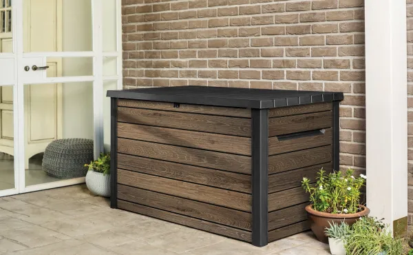 KETER Záhradný úložný box DECO DASHBOARD STORAGE 870L | orech
