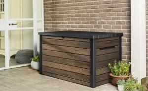 KETER Záhradný úložný box DECO DASHBOARD STORAGE 870L | orech