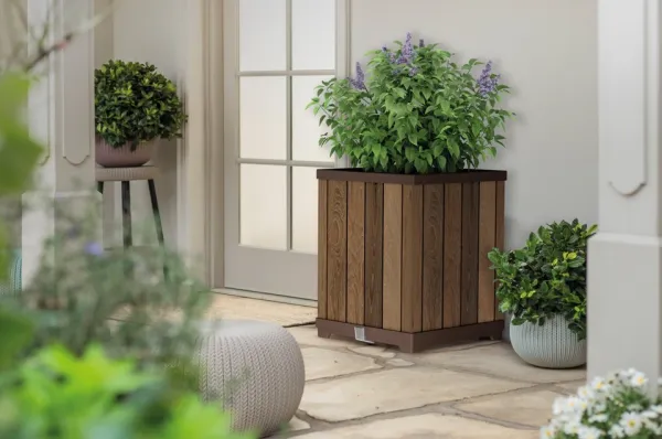 KETER Záhradný kvetináč DECO RIGHT TALL PLANTER