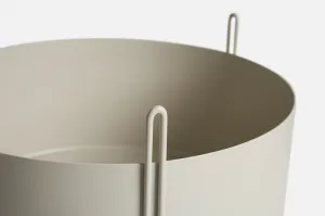 Kvetináč "Pidestall", stredný, 3 varianty - Woud Varianta: sivá