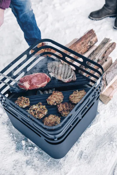 Liatinová grilovacia platňa Plancha pre gril CUBE - Höfats