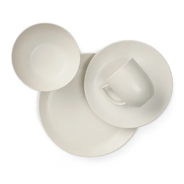 Sada kameninového riadu Orbit - Starry White, 4ks - Nambé