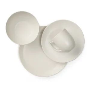 Sada kameninového riadu Orbit - Starry White, 4ks - Nambé