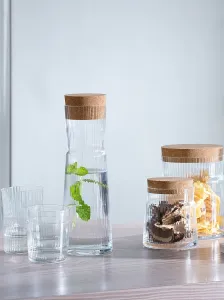 Karafa & korková zátka Gio, 1.35 L, číra - LSA International