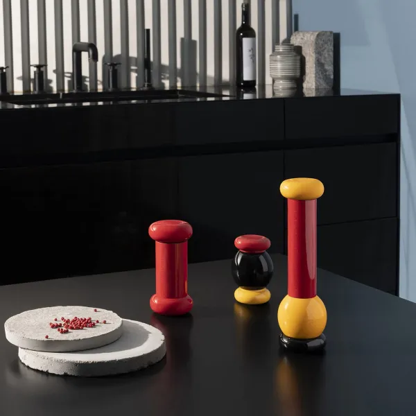 Drevený mlynček na korenie, priem. 7 cm - Alessi