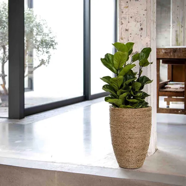 Pottery Pots Kvetináč Ben, farba prírodná slamená, viac veľkostí - PotteryPots Velikost: L - v. 55 cm, ⌀ 40 cm