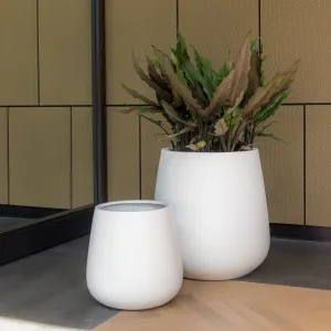 Pottery Pots Kvetináč Pax, farba čierna, viac veľkostí - PotteryPots Velikost: M - v. 46 cm, ⌀ 44 cm