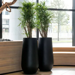 Pottery Pots Kvetináč Nax, farba čierna, viac veľkostí - PotteryPots Velikost: M - v. 70 cm, ⌀ 35 cm