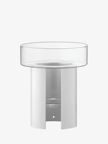 Terrazza kvetináč, v. 22 cm, Ø19 cm, číra/kriedovo biela - LSA international