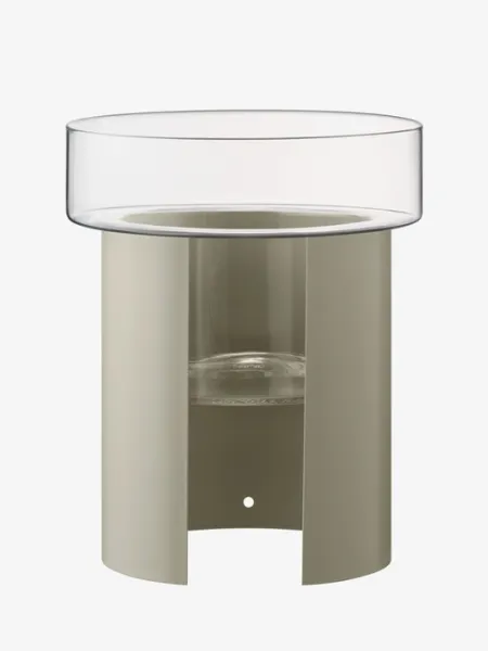 Terrazza kvetináč, v. 45 cm, Ø37 cm, číra/betónovo sivá - LSA international