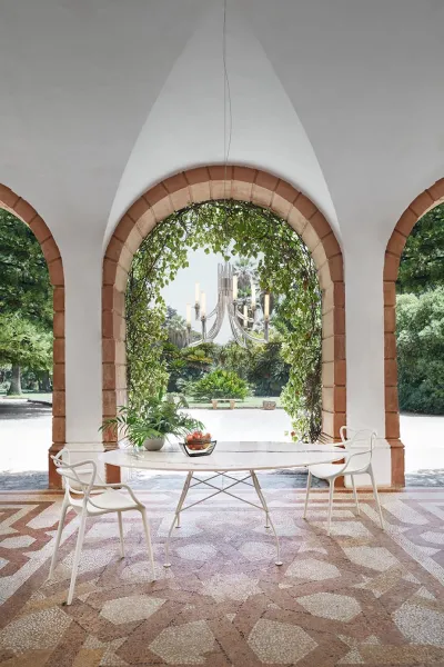 Vonkajší stôl GLOSSY OVAL, viac variantov - Kartell Farba: Černá/černá