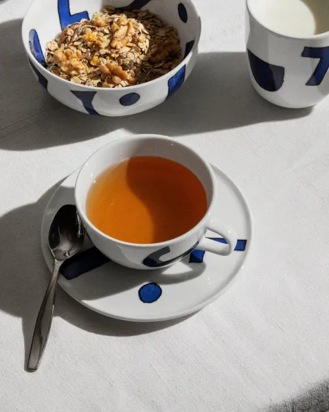 Yunokiware, čajová šálka s tanierikom - Alessi