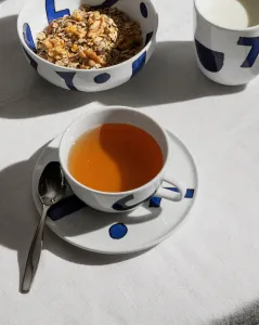 Yunokiware, čajová šálka s tanierikom - Alessi