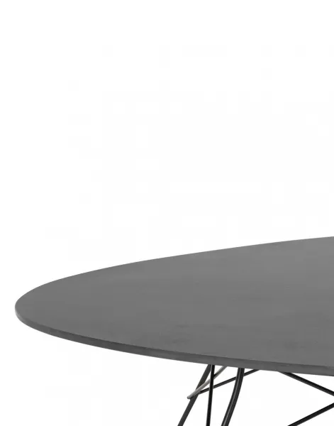 Vonkajší stôl GLOSSY OVAL, viac variantov - Kartell Farba: Černá/černá