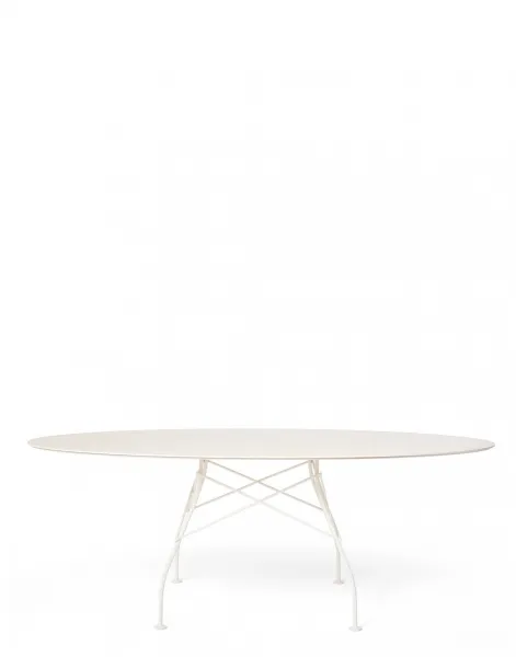 Vonkajší stôl GLOSSY OVAL, viac variantov - Kartell Farba: Černá/černá