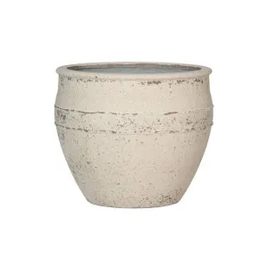 Pottery Pots Athena, kriedovo biela, viac veľkostí - Potterypots Rozměry: M: ⌀ 40,5 x 33 cm